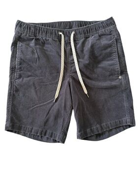 Vuori Optimist Corduroy Shorts Gray Drawstring Casual Men’s Medium Beach Lounge